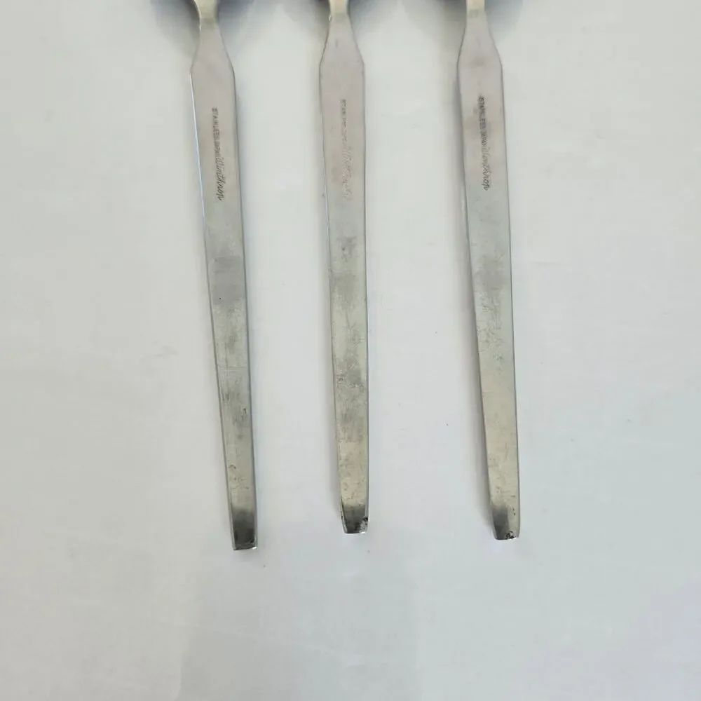 Stanley Roberts Winthrop Soup Spoons Set of 3 WM Dalton Japan Stainless Steel